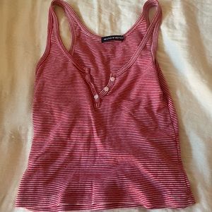 Brandy Melville Red and White striped shirt